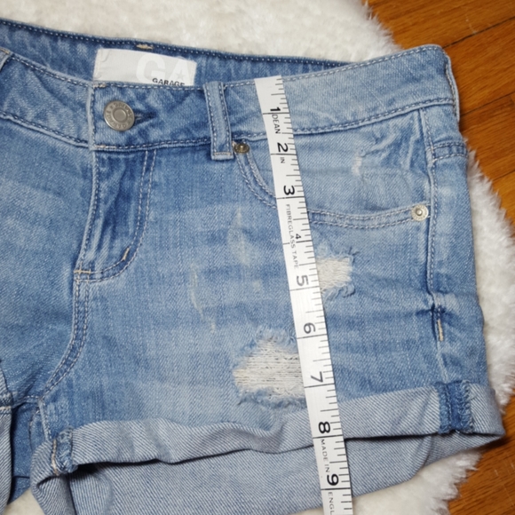 Garage Light Blue Wash Flirty Shorts - Picture 8 of 11